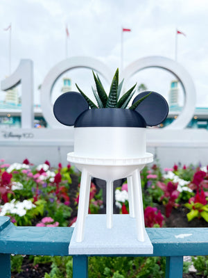Pearl White 100th Watertower Planter