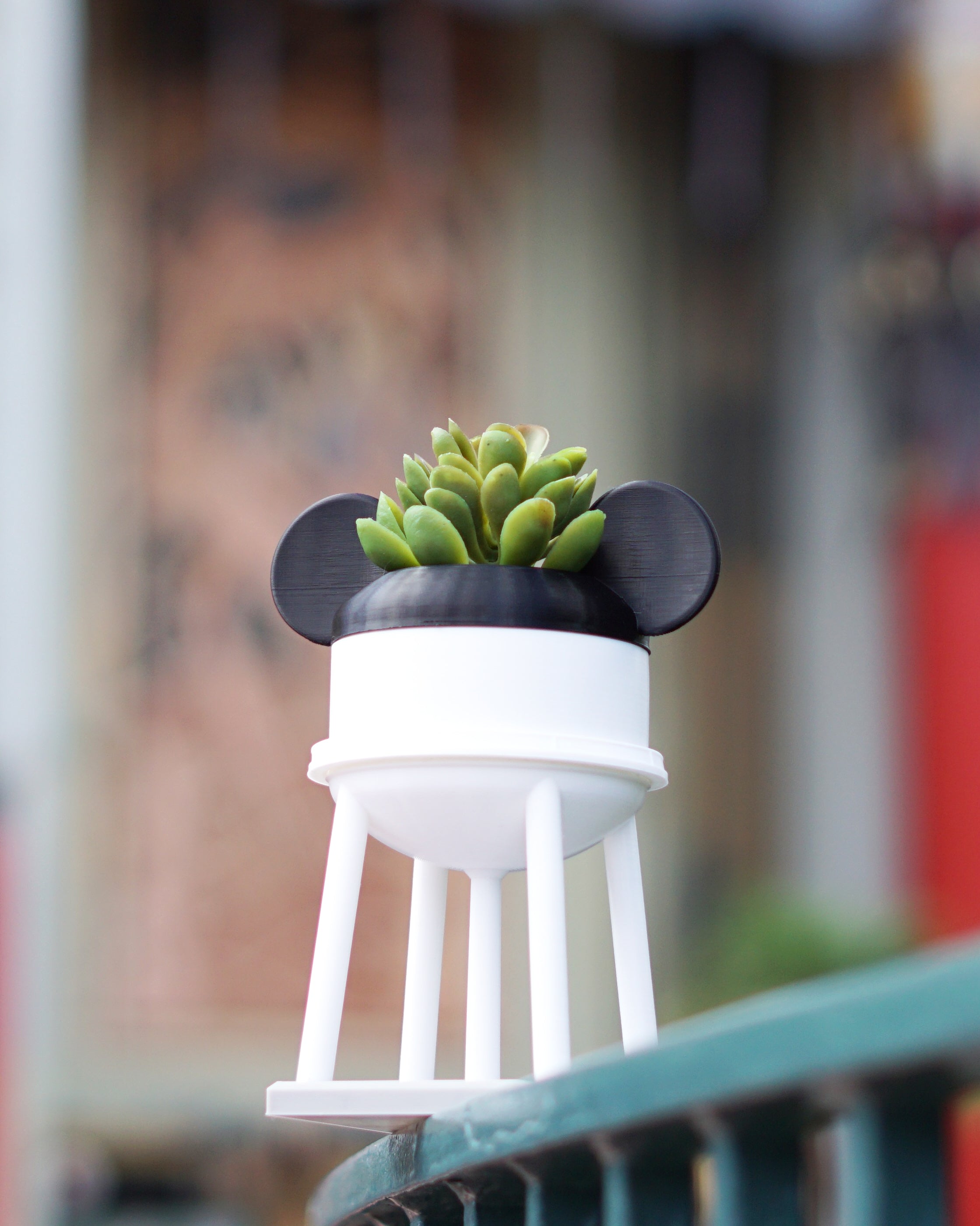 mickey mouse succulent planter Watertower Planter – Galactic Garden Arts